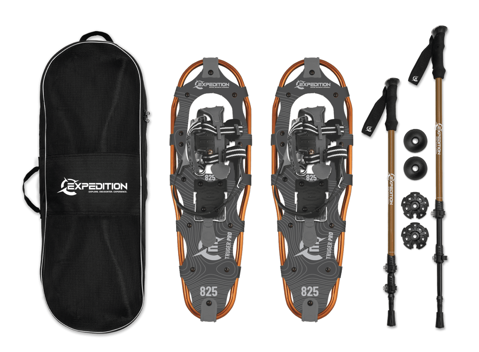 Expedition Outdoors Truger Pro Snow Shoe Kit, Unisex, Size 25