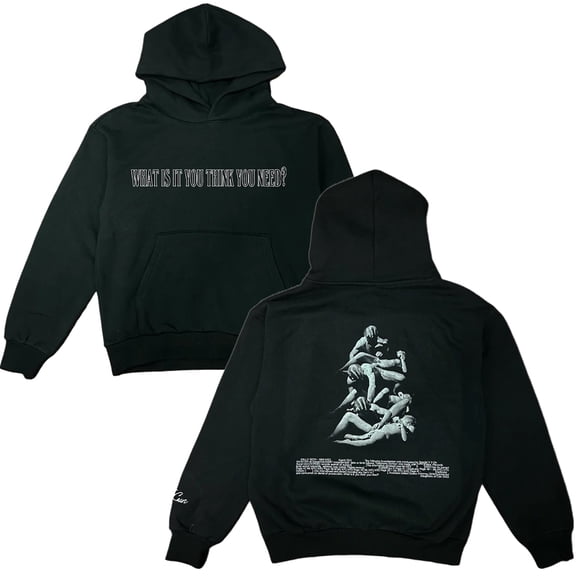 Ethel Cain 2025 Tour Merch Hoodie – Vintage 90s Style Graphic Sweatshirt with “What Is It You Think You Need” Lyric Print