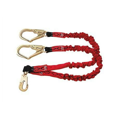 MSA 10045938 6 ft.L 310 lb. Weight Capacity Red Shock Absorbing Lanyard