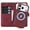 Red, variant on New Phone Case for iPhone 17 Pro Max , Shockproof Magnetic Detachable Leather Back Cover Kickstand Card Slots Wallet Case,Brown