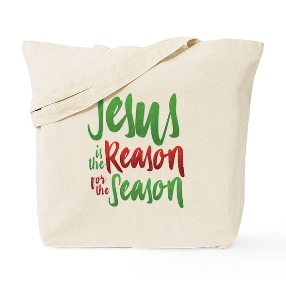 CafePress - Jesus Is The Reason Tote Bag - Unisex Canvas Tote Bag, Beige, 1-Piece