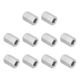 thumbnail image 1 of Uxcell 5/16"-18 UNC 304 Stainless Steel Hex Coupling Nuts, 10Pcs 0.8" Length Fully Threaded Rod Coupling Nut Studding Connector Fasteners, Silver Tone, 1 of 7