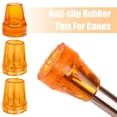 thumbnail image 4 of Embouts de Canne Antidérapants Durables pour Bâton de Marche, Coussinets de Remplacement en Caoutchouc Épaissi pour Poteaux de Randonnée et Bâtonnets de Randonnée, Poignées de Pied Robustes pour la Stabilité, Lot de 4 Noir, 4 of 8