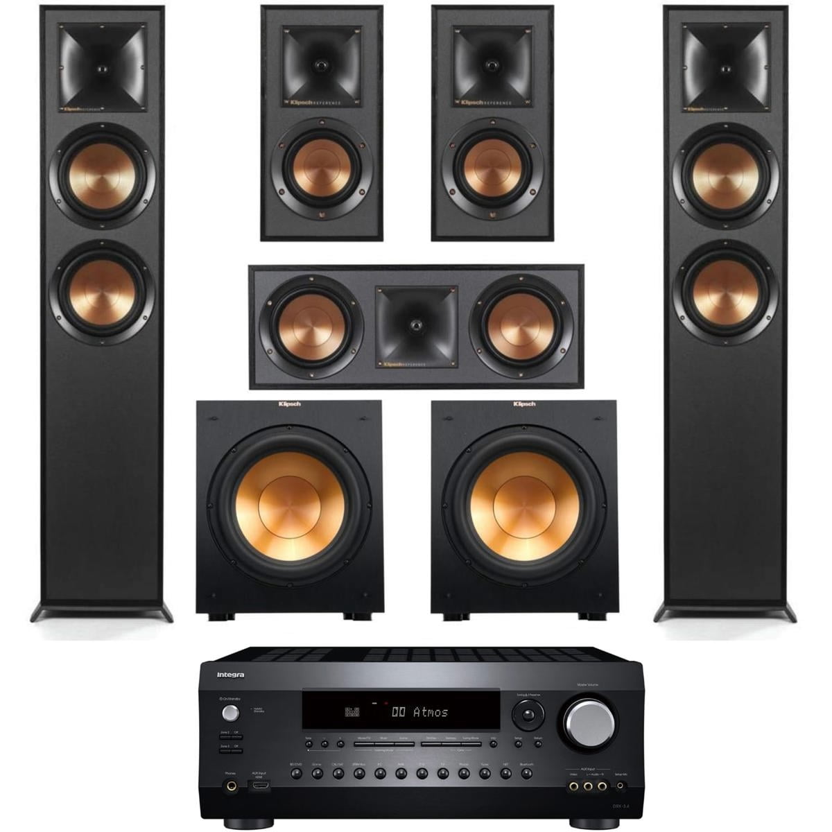 Klipsch Reference 5.2 Home Theater System Audio & Video Receivers with MusicCast