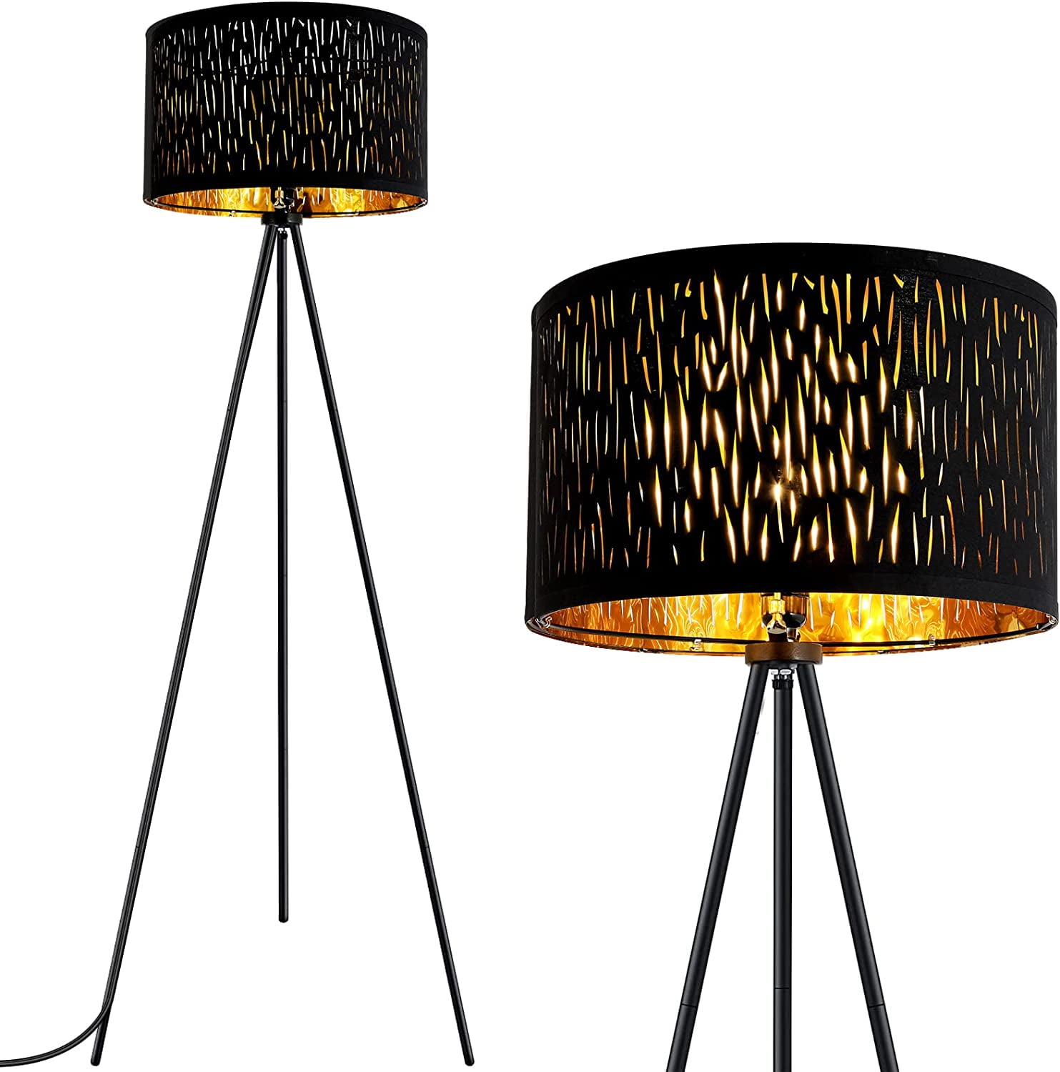 BoostArea Floor Lamp for Living Room Tripod Floor Lamp 15W LED Bulb 3