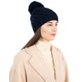 thumbnail image 5 of SAOL 100% Merino Wool Women's Knit Pom Pom Hat Cap Made in Ireland, 5 of 5