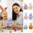 thumbnail image 7 of Tunhigl Easter Bunny Gift Bags with Velvet Ears Party Favors Reusable Goodie Bags for Baby Showers Birthday Parties Purple, 7 of 7