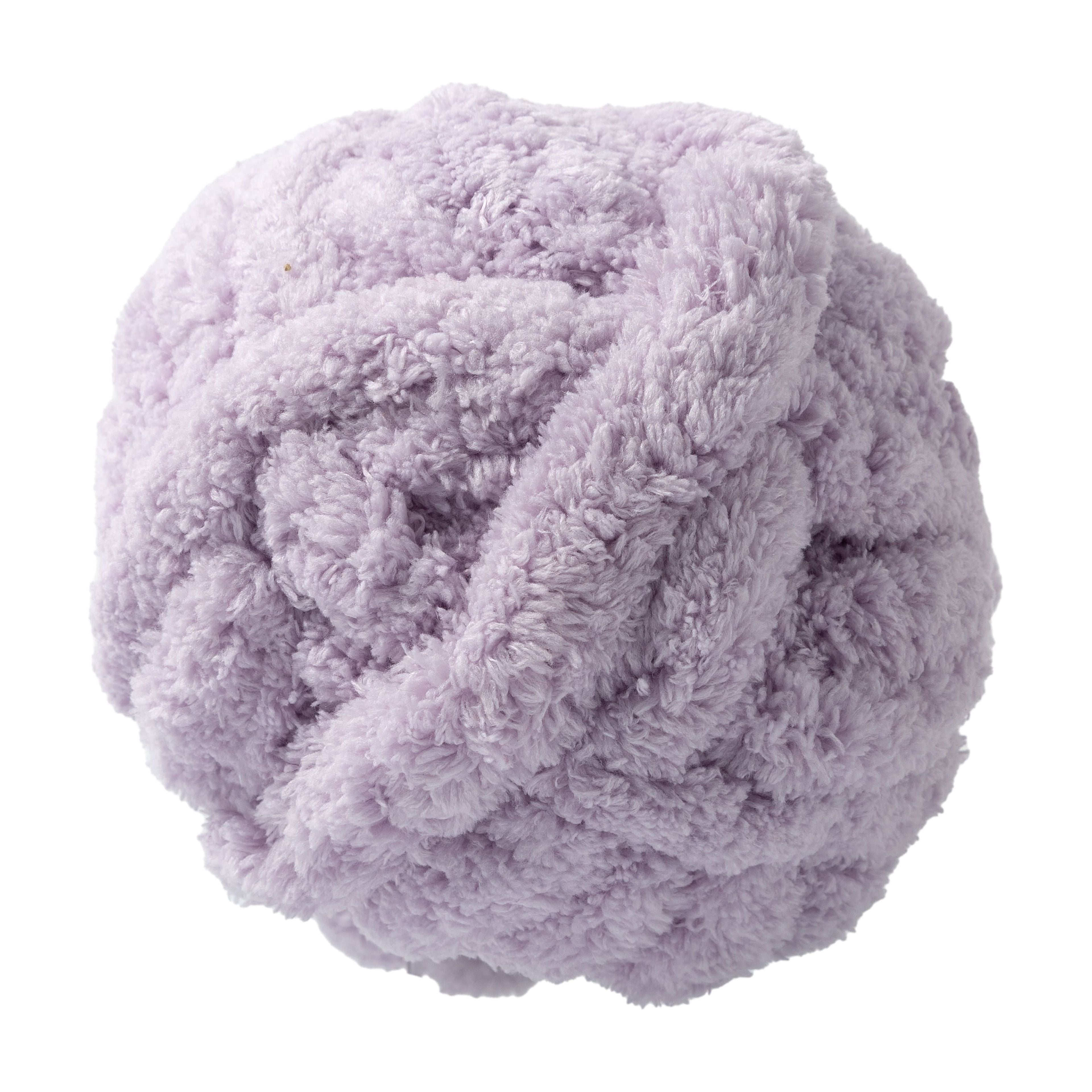 Loops & Threads Fluffy Chenille Yarn - Jumbo (7) 100% Polyester, Soft Fuzzy Yarn for Knitting & Crochet Blankets, Hats, Plushies & Sweaters, 23 yd / 10.58 oz Skein, 6 Pack