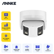 ANNKE 8MP Outdoor Indoor Poe Home Security IP Camera, 180° Wide Angle,Built-in Microphone,130 dB WDR