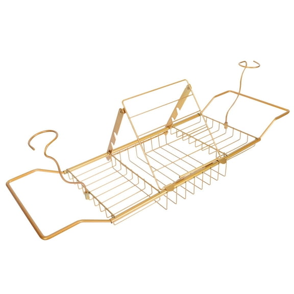 Milisten Bathtub Stand Rectangular Anti-skid Storage Homeowners 1Pcs 24-33x3.3x7.9in