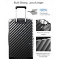 thumbnail image 4 of 24inch Trunk Style Expandable Luggage, Hardside Polycarbonate Spinner Suitcase with TSA Lock, Charcoal Metallic, 4 of 11