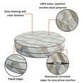 thumbnail image 3 of Covers & All Round Cushion Cover, Weather & UV Resistant Water Repellant Protector for Patio Outdoor Seats Chairs Porch Living Room Decor, with Zippers (14" Diameter X 5" H), 3 of 9