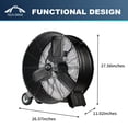 thumbnail image 3 of Ventilador de piso de alta velocidad Tech Drive, 3 of 5