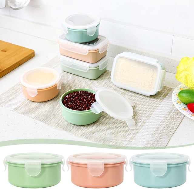 Vaidha Mini Elegant Refrigerator Brittle Small Lunch Box Kitchen Lunch Box Plastic Storage Box Rectangular Sealed Box