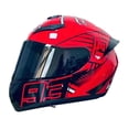 thumbnail image 4 of Casco integral para bicicleta, protector a prueba de golpes, ligero y cómodo para BMX. Rojo L, 4 of 9