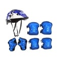 thumbnail image 3 of 7pcs/set Casco para bicicletas para niños Ligero resistente a la resistencia de los equipos de amortiguadores respirables Protector de la adolescencia Azul, 3 of 8