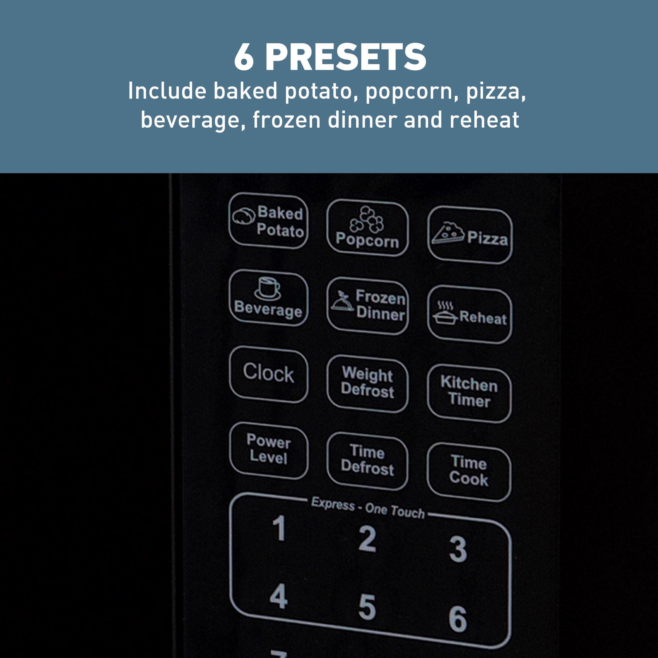 West Bend Microwave Oven, 1.1 cu. ft. Capacity, in Stainless Steel (WBMW110S)