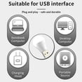 thumbnail image 4 of Lámpara con enchufe USB, lámpara de libro pequeña USB de 5V, luz blanca/cálida para emergencia por corte de energía, 4 of 9