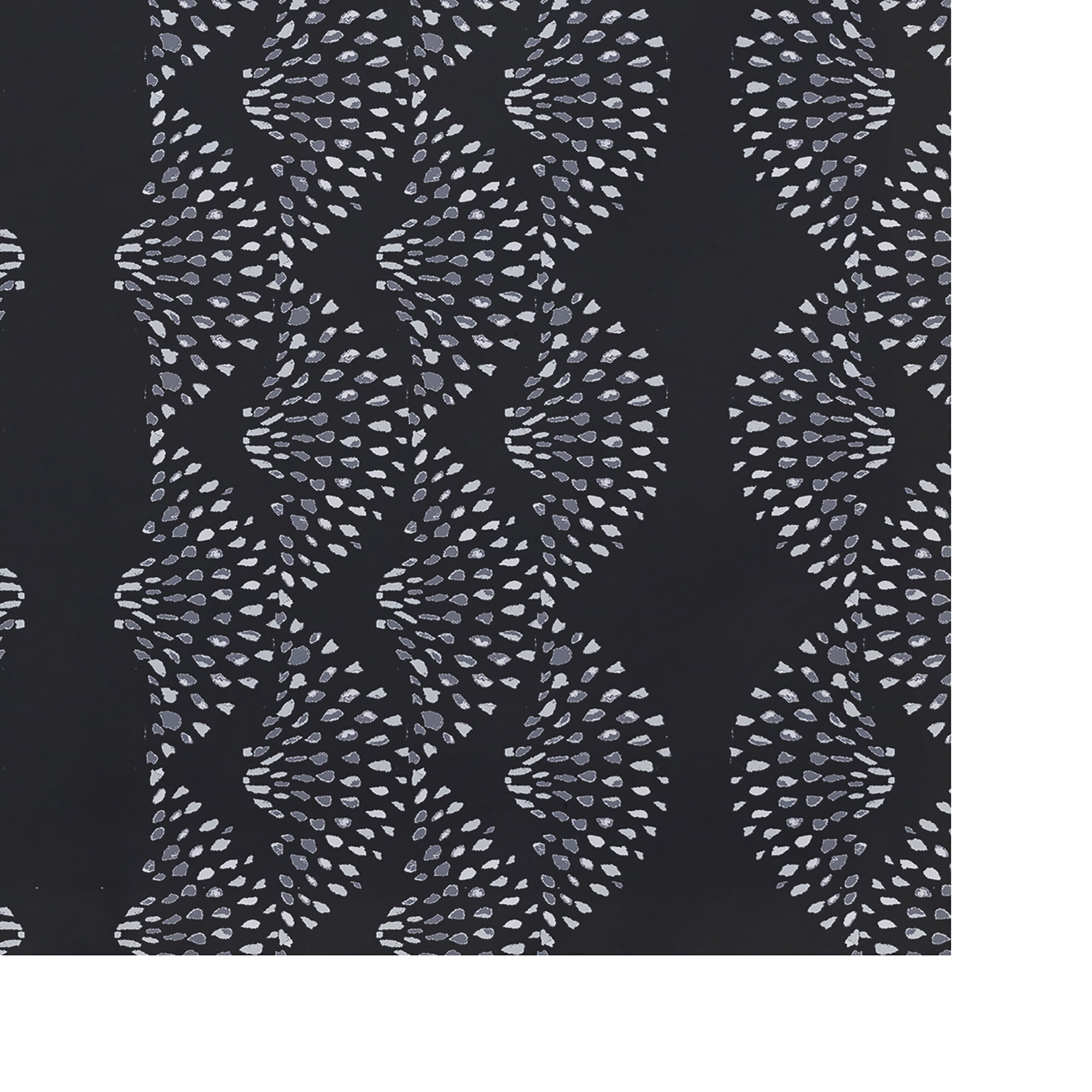 Simply Daisy Dotted DÃ©cor 18 x 14 Inch Black Stripe Print Placemat (Set of 4)