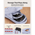 thumbnail image 6 of Gaming Nintendo Switch 2 Carrying Case, Sling Crossbody Travel Bag, Fits Up to 2 Pro Controllers with 10 Game Cartridge Slots, Soft Interior & Lightweight Protective Gaming Pouch - Lilac, 6 of 10