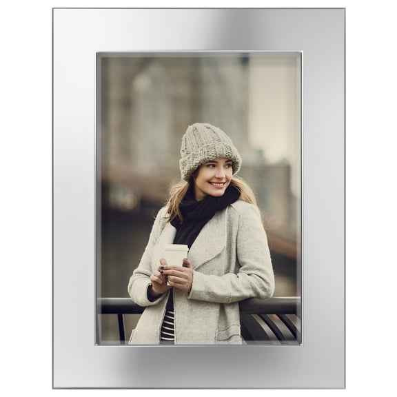 3.5x5 Solid Wood Picture Frame - Silver