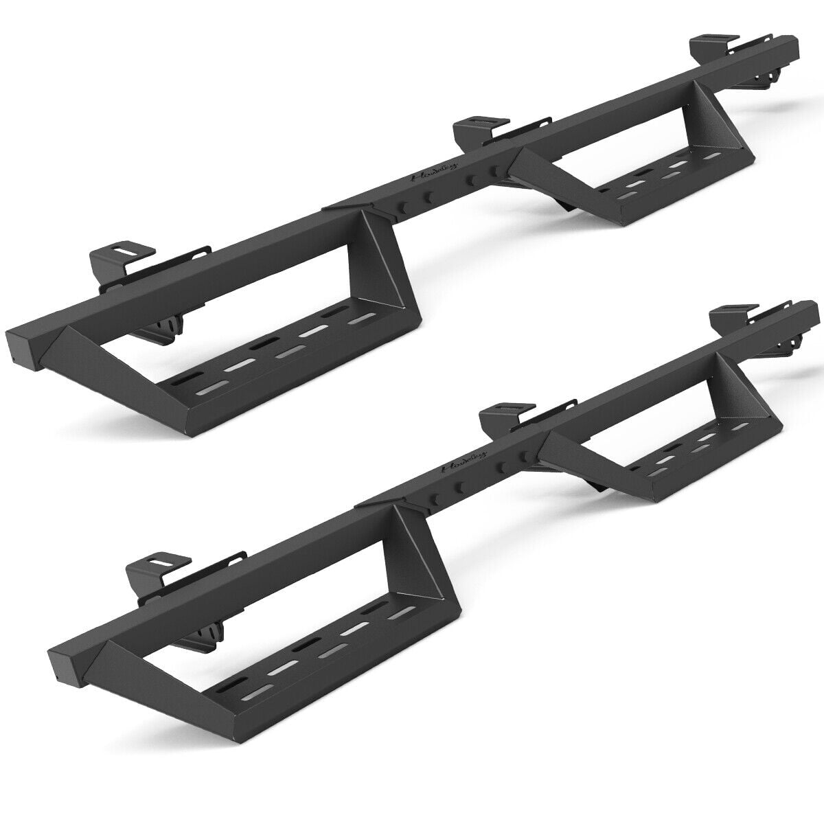 Hawkely Textured Side Steps For 2018-2025 Jeep Wrangler JL 4Door Running Boards Nerf Bar