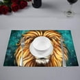 thumbnail image 2 of MKHERT Lion Aslan Digital Painting Lion Aslan Placemats Table Mats for Dining Room Kitchen Table Decoration 12x18 inch,Set of 4, 2 of 4