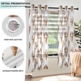 thumbnail image 3 of Yayeee Window Curtains Light Filtering 63"x42" Grommet Panel Pair Home Living Room Decor, Brown Ice Cream Pattern, 3 of 7