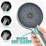 Metpure High-Pressure Handheld Shower Head with Easy Clicker - Multiple Spray Patterns. 5