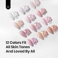 thumbnail image 4 of Esmalte en gel con base de goma con forma de escarabajos, 12 colores, 7,5 ml, porcelana nude, 4 of 8