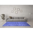 thumbnail image 3 of Ahgly Company Machine Washable Indoor Rectangle Oriental Blue Industrial Area Rugs, 4' x 6', 3 of 4