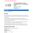 thumbnail image 2 of Fuel Tank Sending Unit Lock Ring - Compatible with 1970 - 1976 Plymouth Duster 1971 1972 1973 1974 1975, 2 of 2