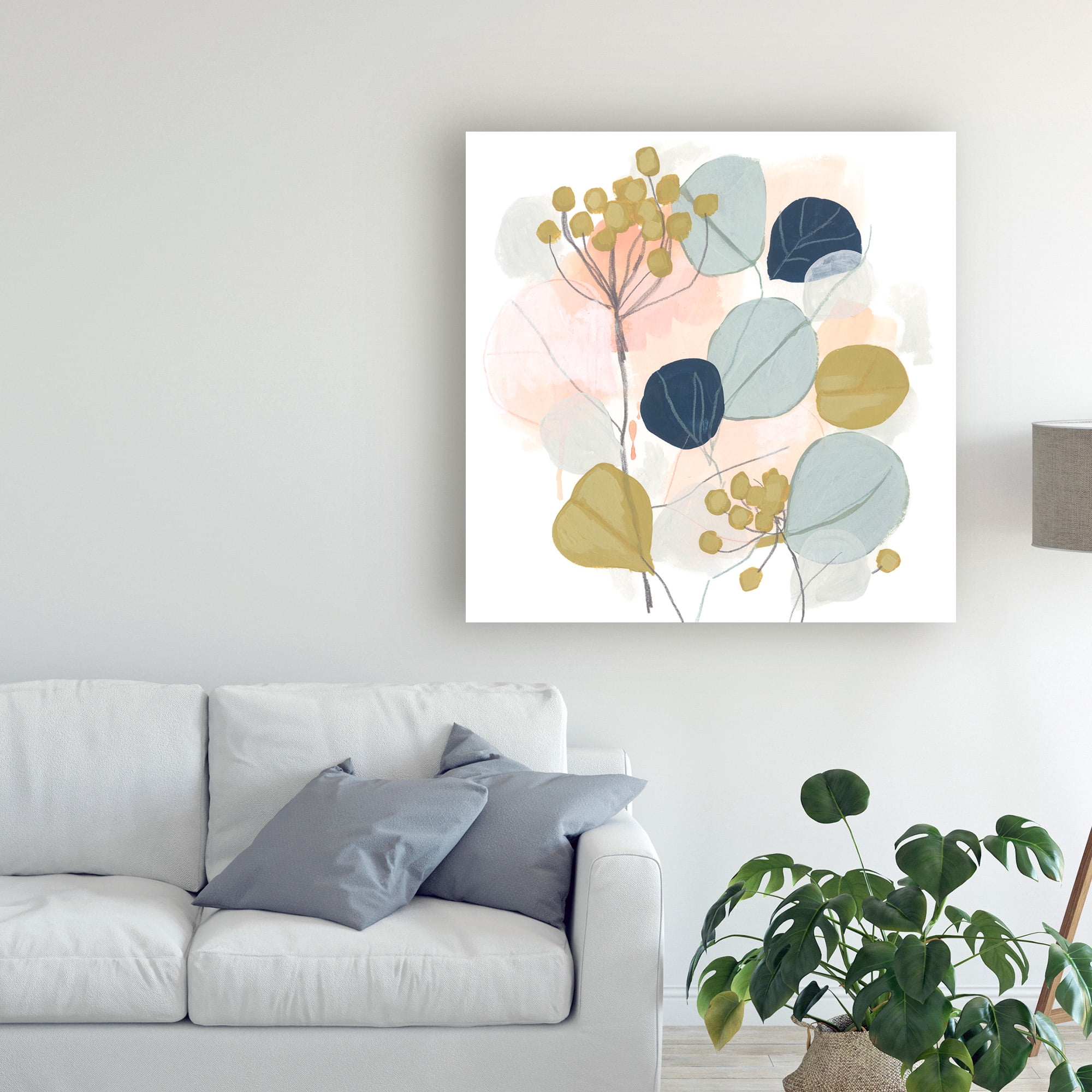 Trademark Fine Art 'Floral Mazurka I' Canvas Art by June Erica Vess
