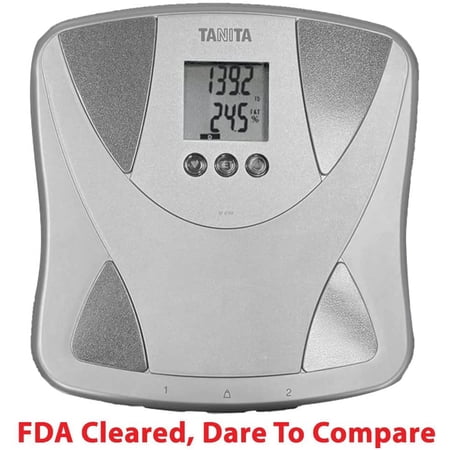 Tanita Body Fat & Water Percentage Scale, Silver/Grey