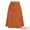 Caramel, variant on DARING DIVA Women's A-Line Button Front Belted Midi Skirts XL Brown