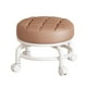 thumbnail image 5 of Taburete giratorio de 360 degree con asiento bajo y rodillo para tareas domésticas, taburete redondo para niños, taburete bajo con polea resistente y ligero Café Macarena Asiento bajo con ruedas, 5 of 8