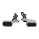 thumbnail image 1 of 2 luces indicadoras de giro delanteras para Softail, Dynas y Sportsters Humo plateado, 1 of 9