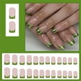 thumbnail image 2 of Aellinatey 24Pcs Glossy Fake Nail Square Press on Nail False Nail Tips Artificial Nail, 2 of 7