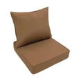 thumbnail image 4 of Juego de cojines de asiento profundo para exteriores con almohadilla de espuma extraíble y relleno de esponja de alta densidad. Café, 4 of 9