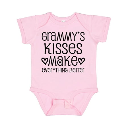 

Inktastic Grammy Kisses for Granddaughter Gift Baby Girl Bodysuit
