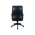 thumbnail image 2 of Tempur-Pedic by Raynor 300 Leather High-Back Chair, Supports Up to 250 lb, 19.57" to 22.56" Seat Height, Black, 2 of 5