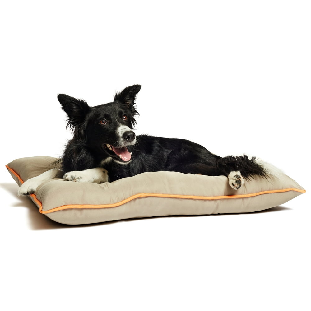Precious Tails CoPilot Waterproof Dog Bed, Khaki, Large, 36"L x 27"W x