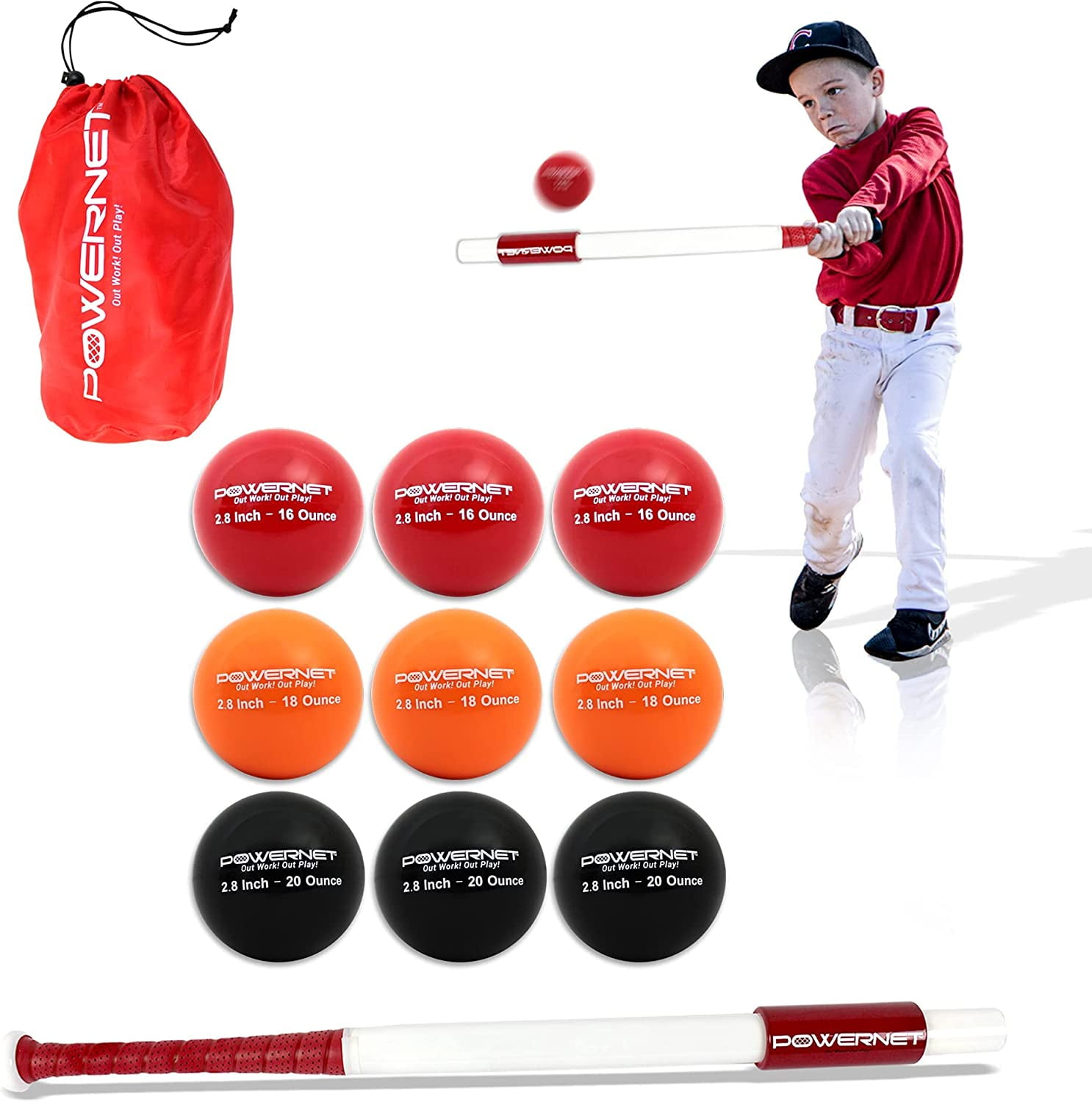 SKLZ Contact Training Ball - 20oz Weighted Baseball/Softball For Batting Practice
