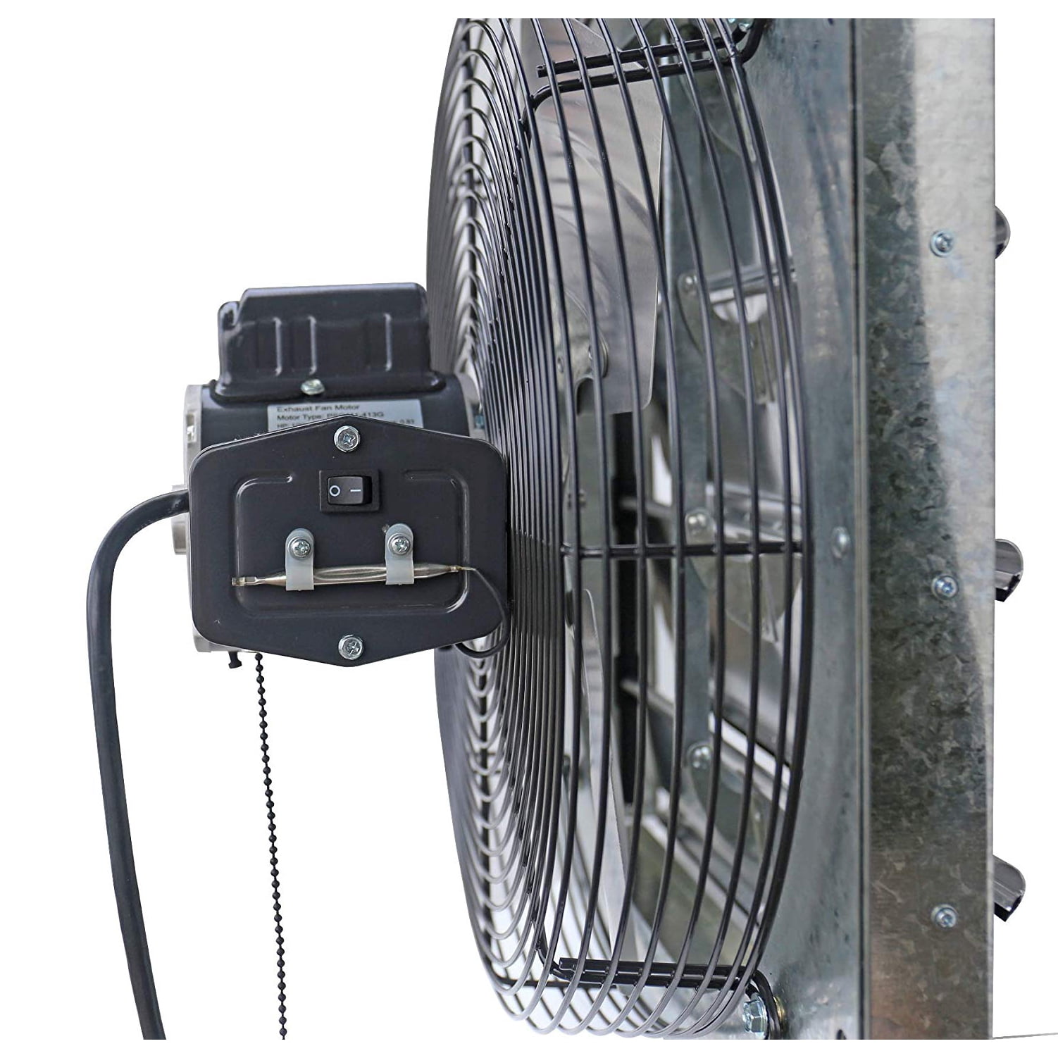 iLiving ILG8SF16V-T 3 Speed 16 Inch Exhaust Attic Garage Grow Fan w/ Thermostat