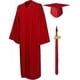 thumbnail image 1 of Toga de diploma universitario y birrete de graduación para adultos 2023 Disfraz de graduación de secundaria rojo M para hombres y mujeres, 1 of 5