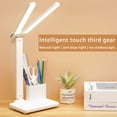 thumbnail image 2 of Wovilon Double Head Lighting Led Rechargeable Desk Lamp Eye Protection Learning Children'S Radio Lamp Bedroom Bedside Lamp, 2 of 9