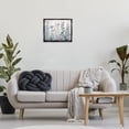thumbnail image 4 of Stupell Industries Transitional Blue Nature Blooms Black Floating Frame Canvas Art, 21 x 17, by Sasha, 4 of 8