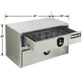 thumbnail image 2 of Buyers Products 1712200, 20x18x24" Diamond Tread Aluminum Underbody Truck Box w/ Drawer, 2 of 2