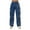 Blue, variant on Pants for Women, Womens Rhinestone Cargo Jeans High Waisted Baggy Boyfriend Sparkly Bling Stretchy Denim Pants with Pockets