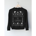 thumbnail image 4 of Christmas Is Coming Ugly Christmas Sweater Women Sweatshirt Large Red, 4 of 5